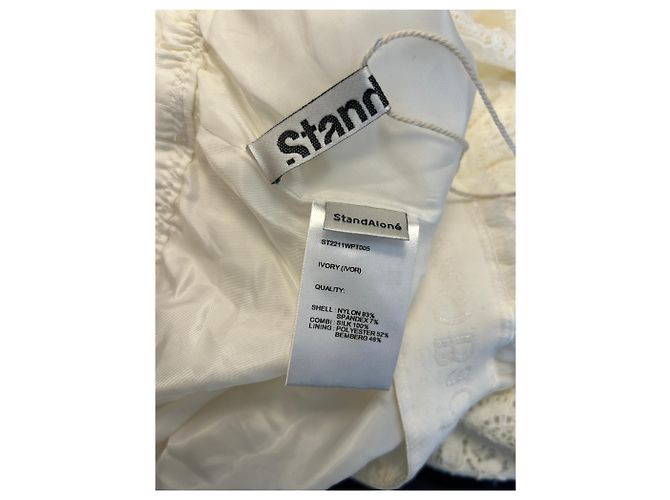 Autre Marque Weiße Spitzenhose - Ansicht 4