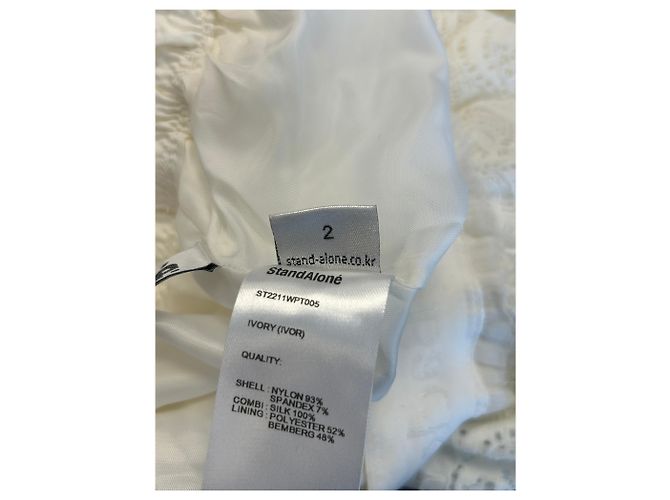Autre Marque Weiße Spitzenhose - Ansicht 5