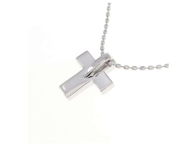 Autre Marque Collana con croce di diamante in oro bianco Au750 Argento - vista 4