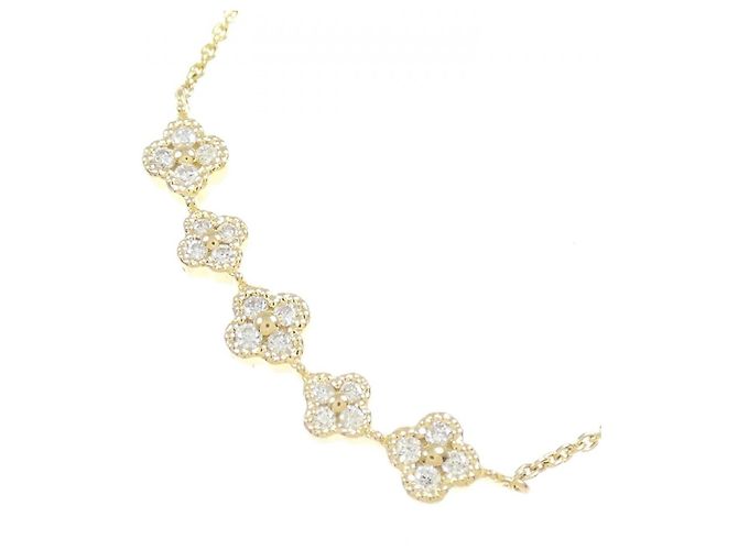 Autre Marque Collana di diamanti a forma di fiore Au750 D'oro - vista 3