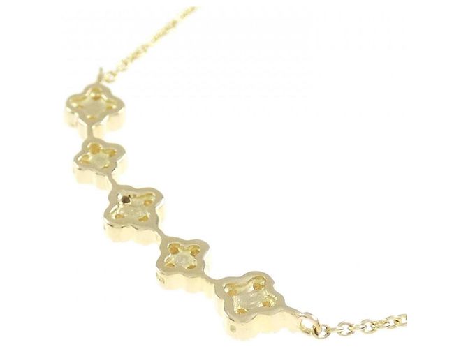 Autre Marque Collana di diamanti a forma di fiore Au750 D'oro - vista 4