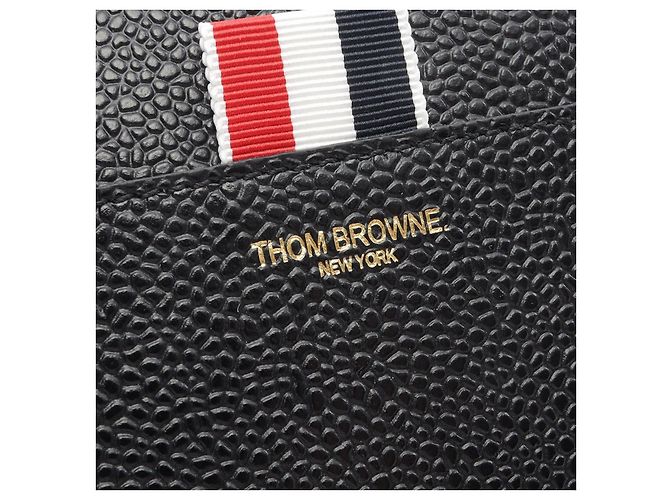 Cartera de cuero con cremallera THOM BROWNE - vista 4