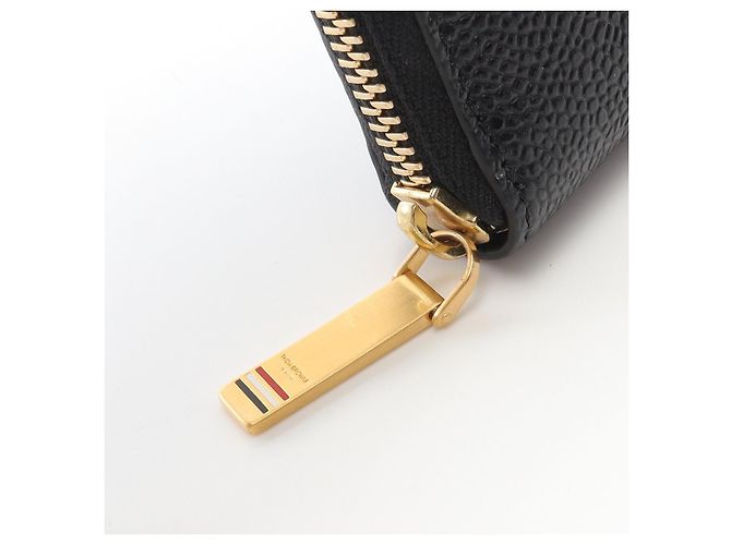 Cartera de cuero con cremallera THOM BROWNE - vista 5