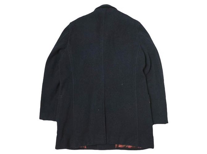 Autre Marque Abrigo de lana melton suave Fujito Azul Azul marino - vista 2