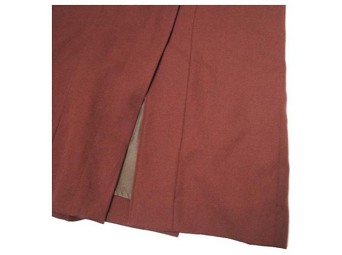 Autre Marque Falda de gabardina de lana LIBRARY nano universe Castaño - vista 6