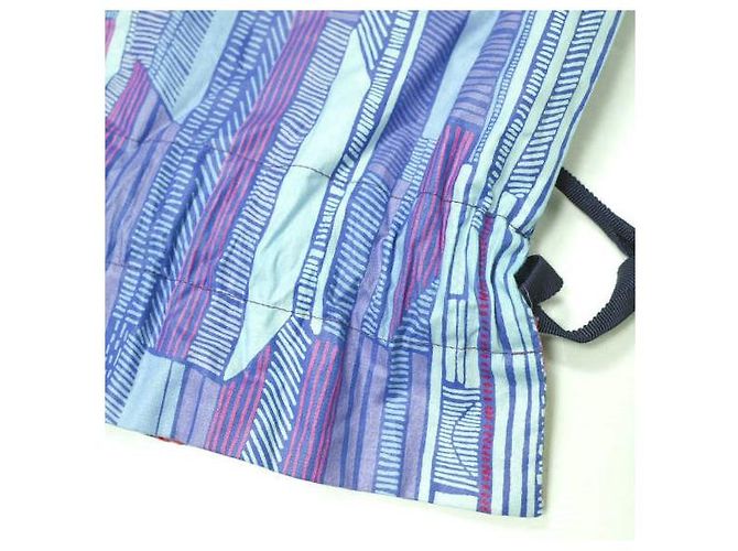 Autre Marque Borsa a spalla reversibile in cotone batik africano MANDRAKE Rosa Blu - vista 6