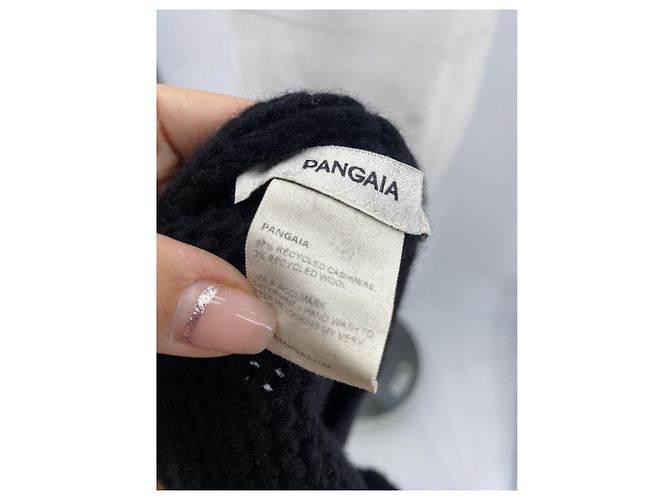 Autre Marque Sciarpa in Cashmere - The Pangaia Nero - vista 2