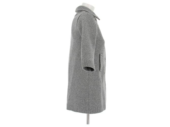 Miu Miu Wollcardigan in Grau - Ansicht 3