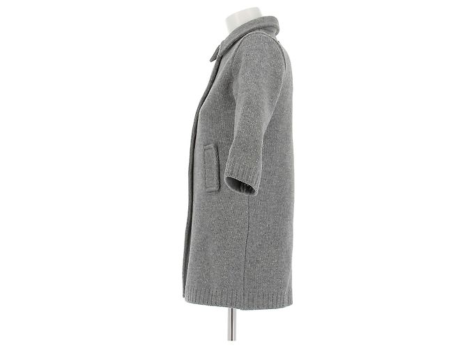 Miu Miu Wollcardigan in Grau - Ansicht 4
