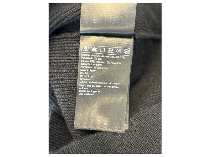 Top asymétrique noir en viscose Ba&Sh - vue 6