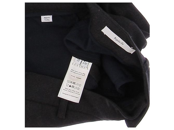 Autre Marque LES DEUX Gerade Hose Grau Braun Größe 32 - Ansicht 5
