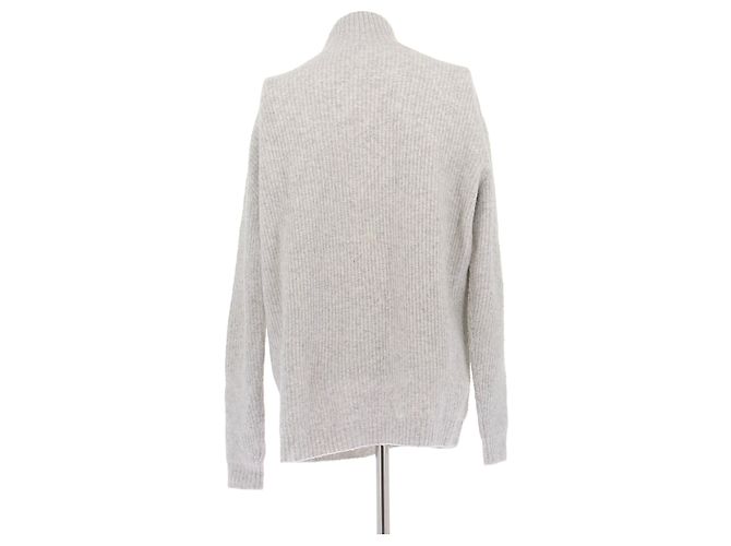 American Vintage Wollmischung Pullover Grau Hoher Kragen M - Ansicht 2