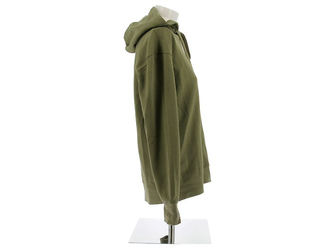 Sudadera con capucha Loewe caqui con logo - vista 3