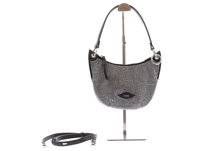Ba&Sh Borsa a mano con strass "Swing" Argento - vista 8