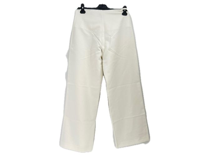 Autre Marque Pantalones anchos blancos de algodón STORETS - vista 2