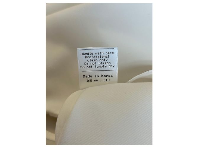 Autre Marque Pantalones anchos blancos de algodón STORETS - vista 4
