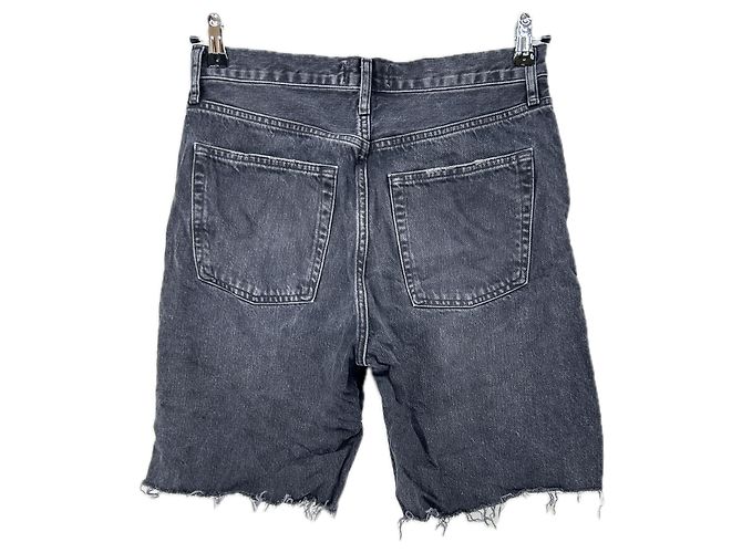 Agolde Denim Bermuda Shorts Schwarz Baumwolle Größe 26 - Ansicht 2