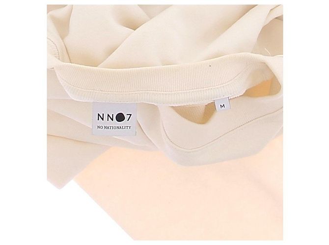 Autre Marque T-shirt a maniche lunghe crema NNO7 in cotone - vista 6
