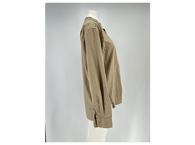 Autre Marque Camisa MARGAUX HOWELL Taupe de algodón L Castaño - vista 3