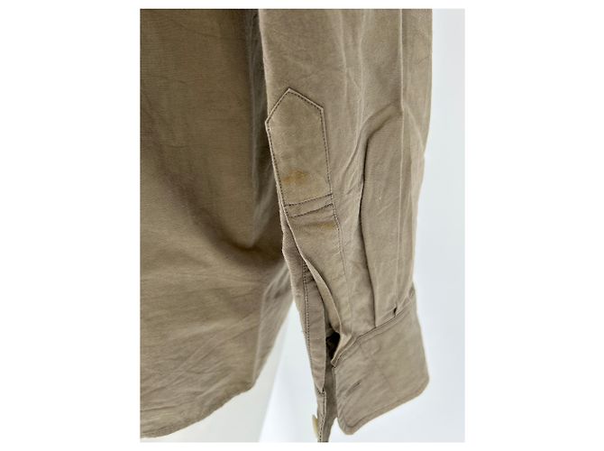 Autre Marque Camisa MARGAUX HOWELL Taupe de algodón L Castaño - vista 5