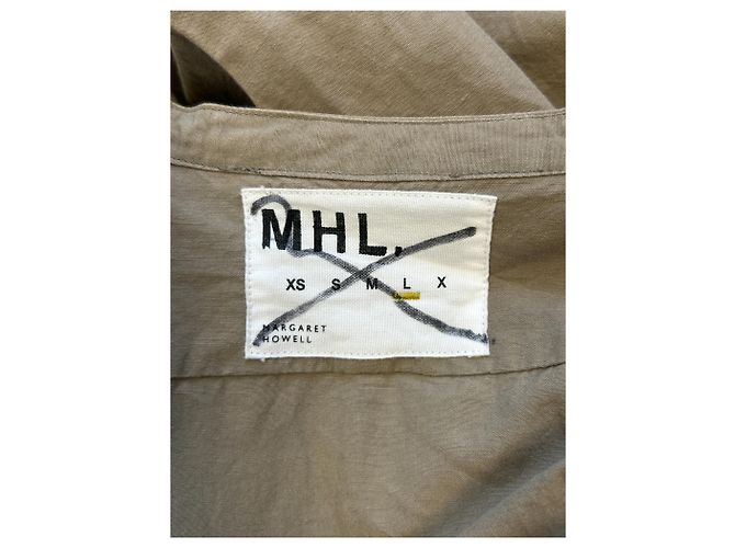 Autre Marque Camisa MARGAUX HOWELL Taupe de algodón L Castaño - vista 7