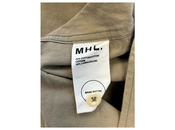 Autre Marque Camisa MARGAUX HOWELL Taupe de algodón L Castaño - vista 8