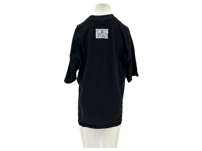 Autre Marque Camiseta negra de algodón LA APPAREL Negro - vista 2