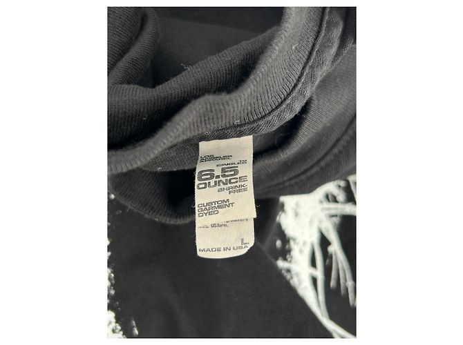 Autre Marque Camiseta negra de algodón LA APPAREL Negro - vista 5