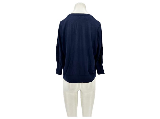 Suéter de cachemira azul marino Eric Bompard - vista 2