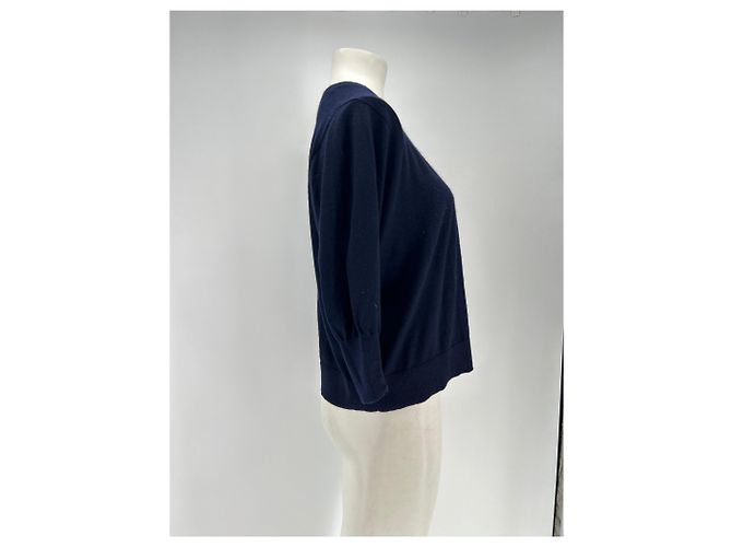 Suéter de cachemira azul marino Eric Bompard - vista 3