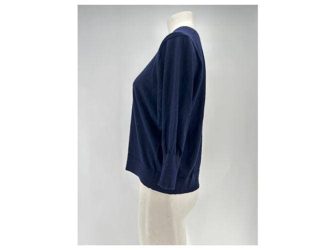 Suéter de cachemira azul marino Eric Bompard - vista 4