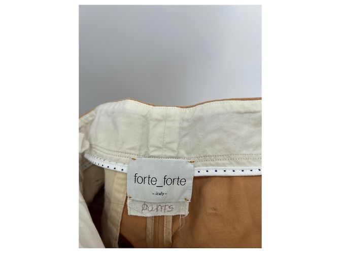 Forte Forte Hose aus Baumwolle Camel Kamel - Ansicht 4