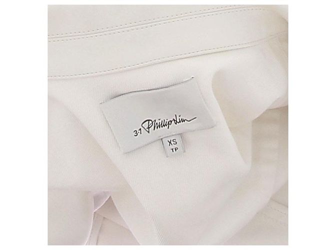 Giacca bicolore bianca 3.1 Phillip Lim Bianco - vista 4