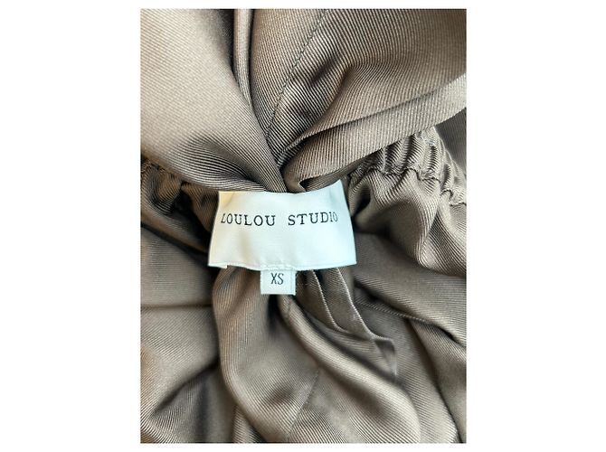 Autre Marque Pantalón de seda marrón "Alera" Castaño - vista 3