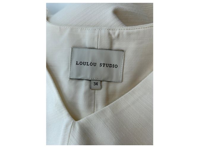 Autre Marque Beige Kurzarmbluse 'Arona' - Ansicht 5