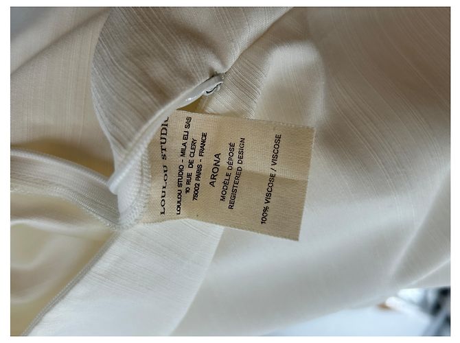Autre Marque Beige Kurzarmbluse 'Arona' - Ansicht 6