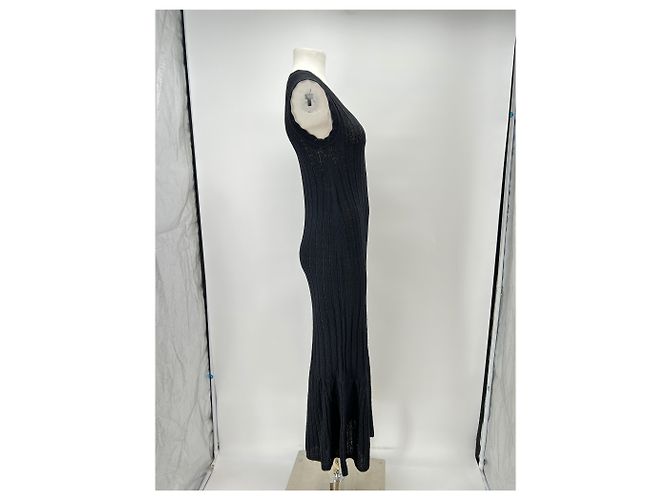 Autre Marque Langes schwarzes Kleid "Molino" - Ansicht 3
