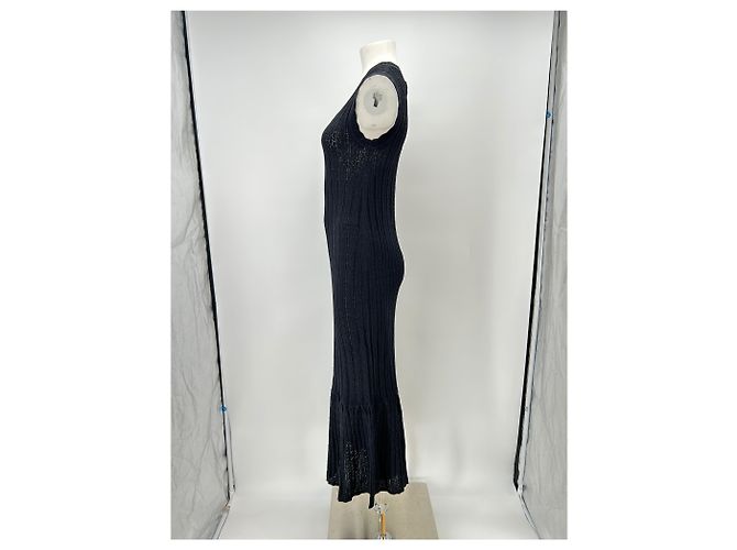 Autre Marque Langes schwarzes Kleid "Molino" - Ansicht 4