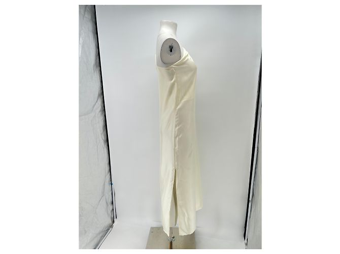 Autre Marque Vestido largo asimétrico beige - vista 3