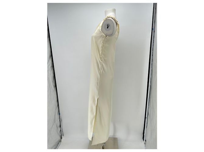 Autre Marque Vestido largo asimétrico beige - vista 4