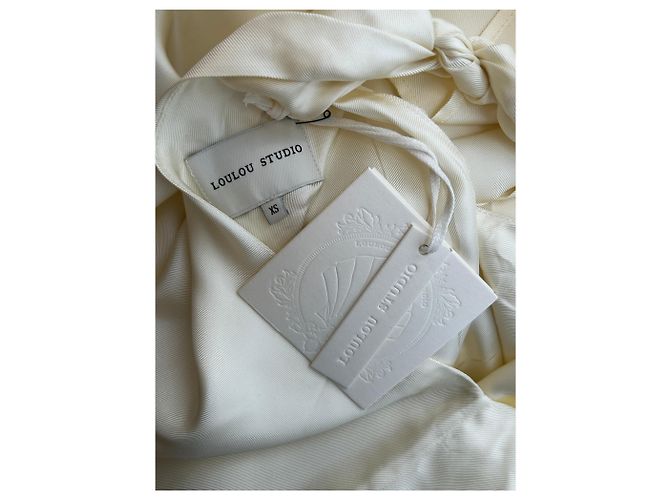 Autre Marque Vestido largo asimétrico beige - vista 5