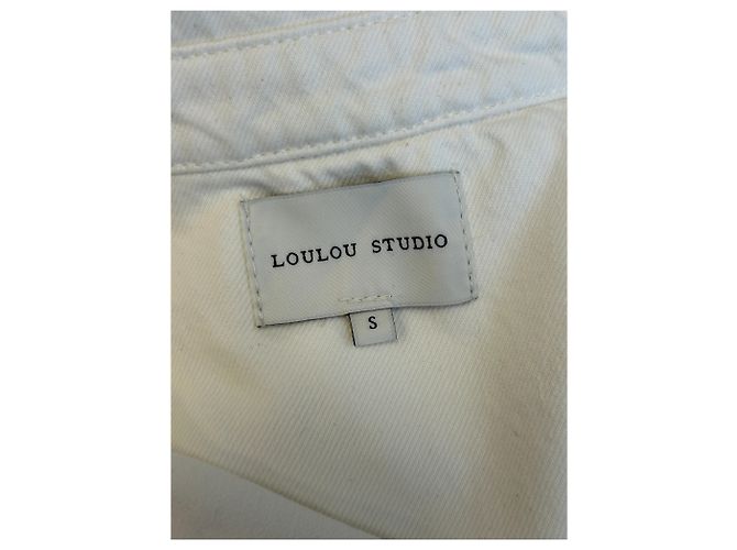 Autre Marque Mono de denim blanco LOULOU STUDIO - vista 3
