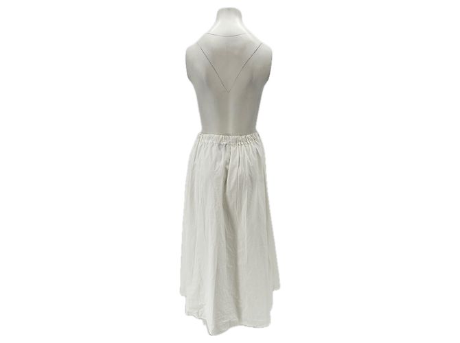 Autre Marque Falda larga blanca "Teli" Blanco - vista 2
