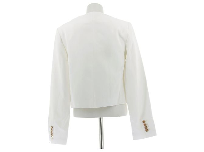 Autre Marque LOULOU STUDIO Mally kurze Jacke weiß - Ansicht 2