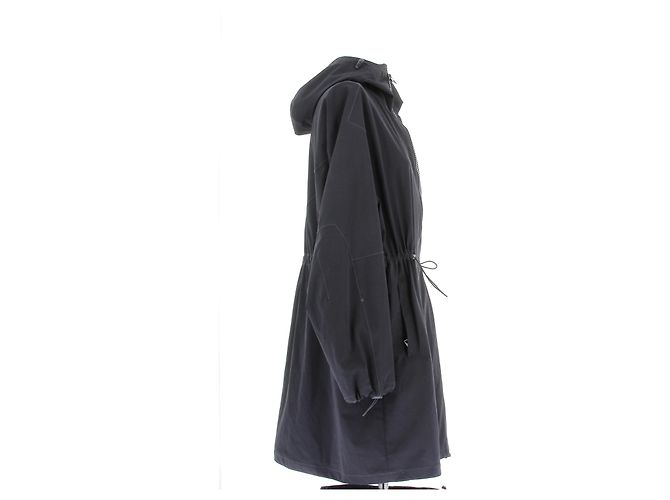 Bottega Veneta Abrigo impermeable negro - vista 3