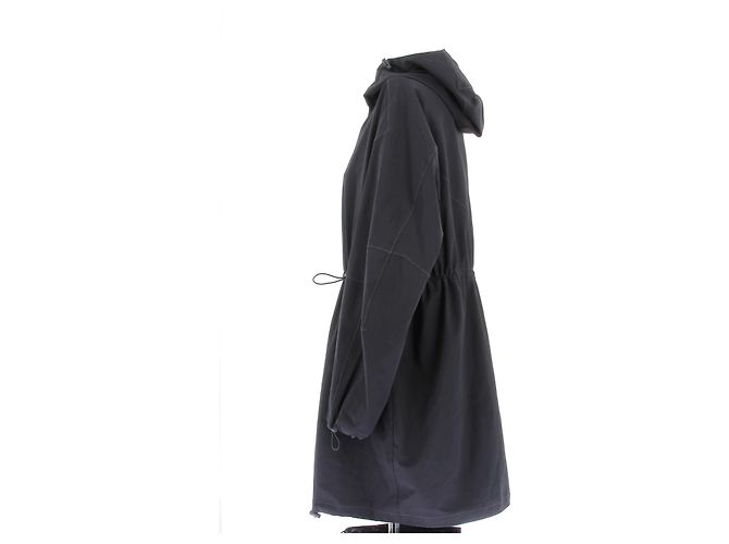 Bottega Veneta Abrigo impermeable negro - vista 4