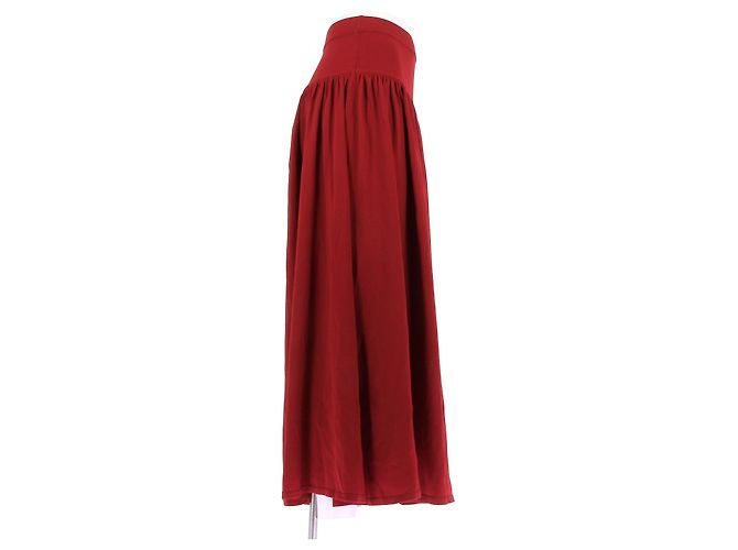 Autre Marque Falda larga roja Romy de viscosa LOULOU DE SAISON - vista 3