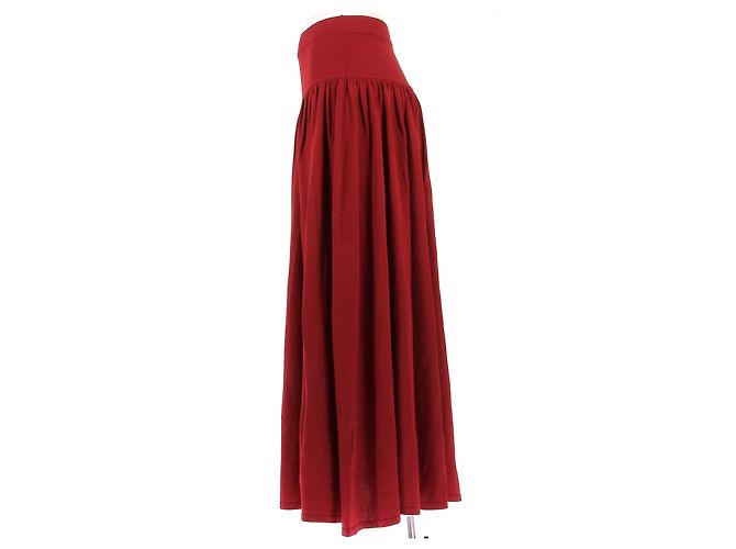Autre Marque Falda larga roja Romy de viscosa LOULOU DE SAISON - vista 4