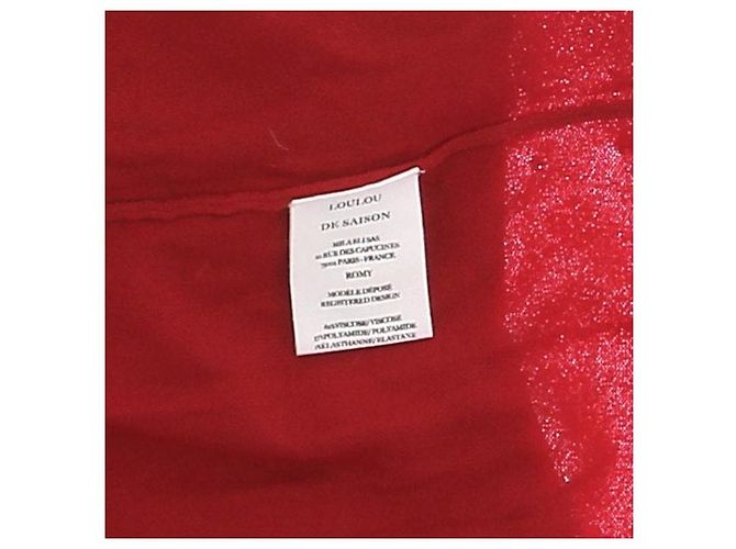 Autre Marque Falda larga roja Romy de viscosa LOULOU DE SAISON - vista 6