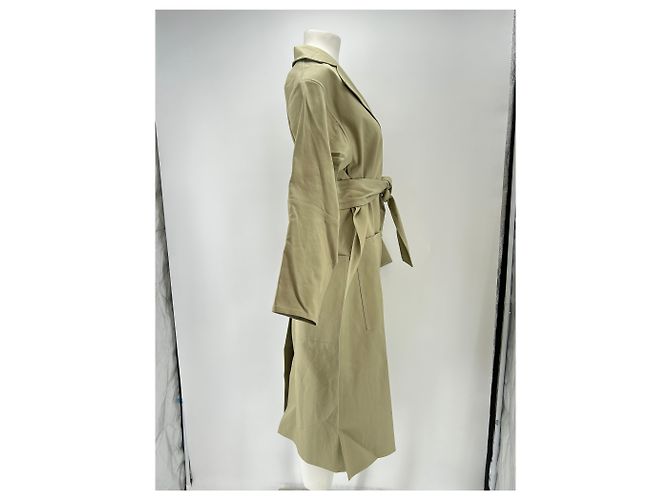 Maison Rabih Kayrouz Trench beige de algodón - vista 3